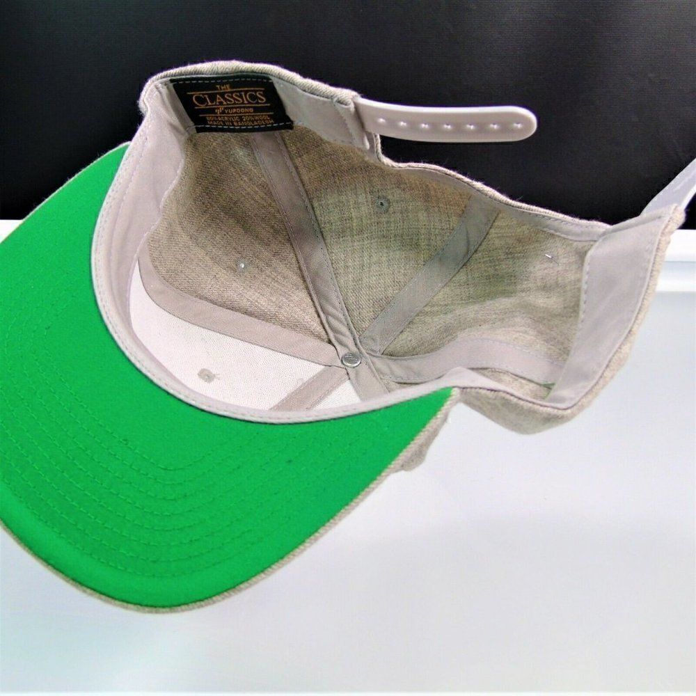 Hashtag Baseball Cap Leather Patch Snapback - Picture 5 of 7